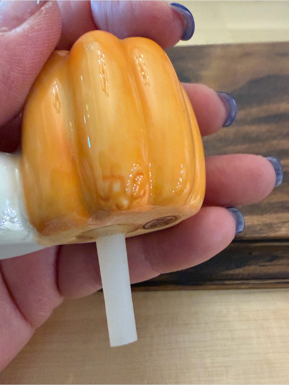 Nora Fleming Pumpkin Duo with Gold Stems mini - Picture 2 of 2
